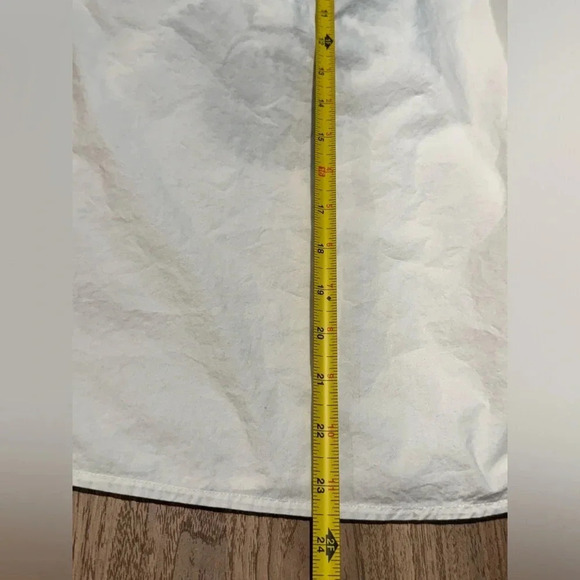 Tory Burch Aubrey Poplin Tunic Embroidered Peasant Top Blouse Ivory Size 4 - Picture 5 of 7